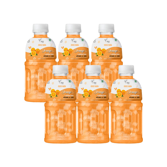 Orange Juice 25% with NATA De Coco 320 ml (Pack of 6)