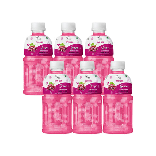 Grape Juice 25% with NATA De Coco 320 ml (Pack of 6)
