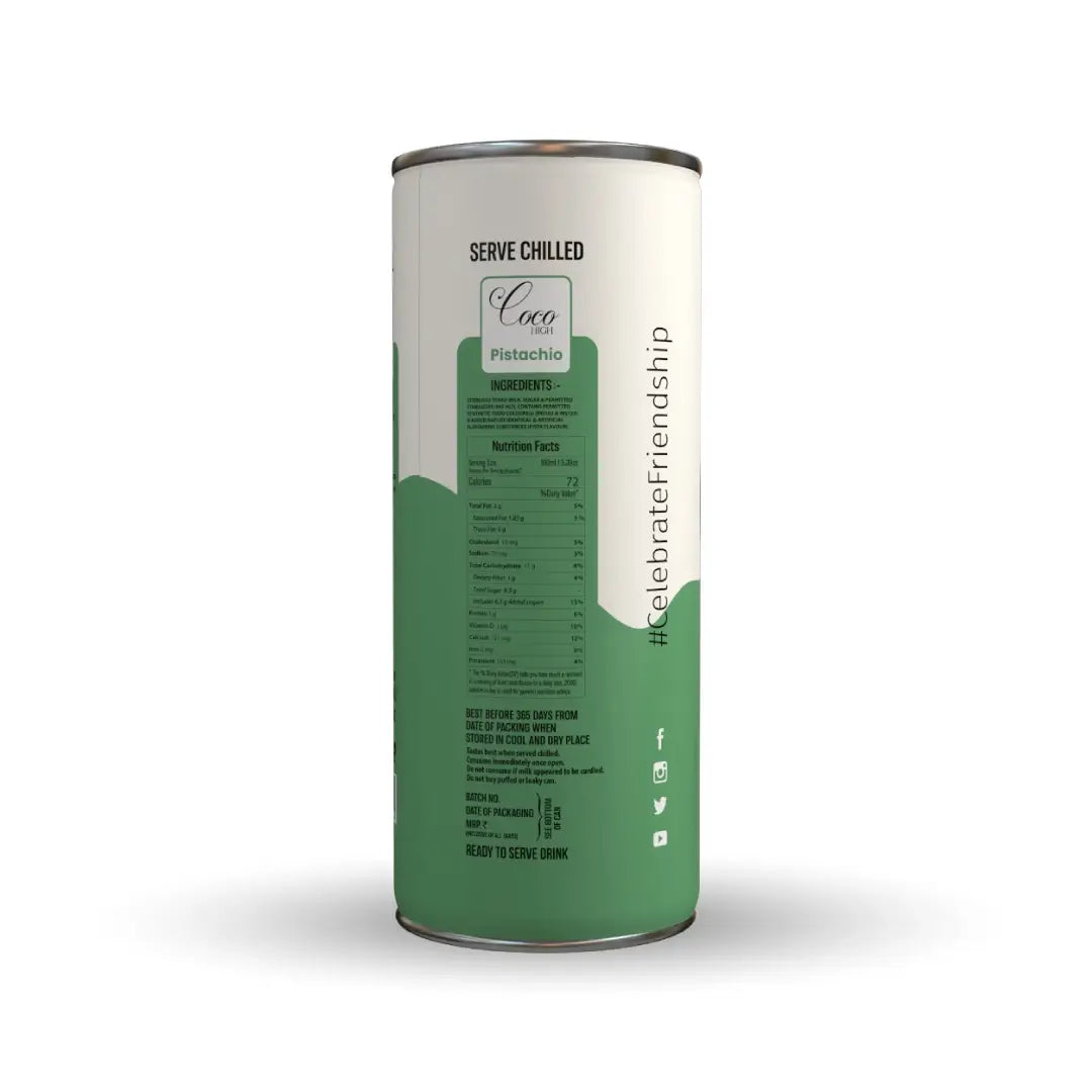 Pistachio Milk | Pista Flavoured Milkshake - 200Ml