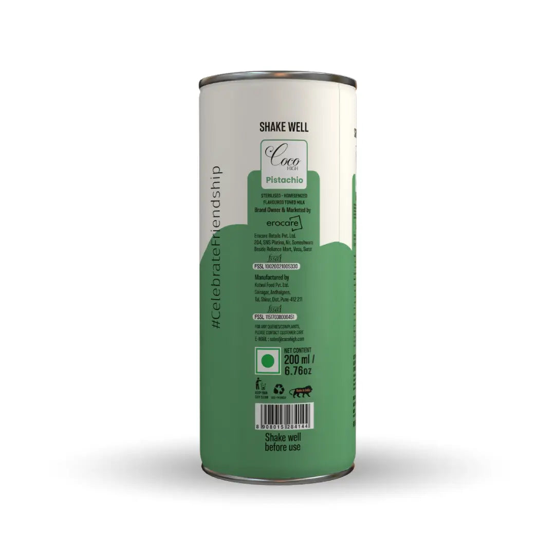 Pistachio Milk | Pista Flavoured Milkshake - 200Ml