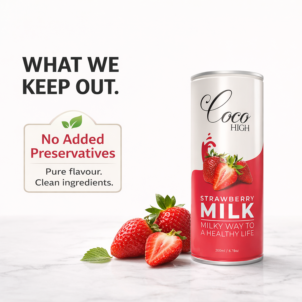 Strawberry Thick & Creamy Flavoured Milkshake 200ml | Enriched with Calcium & Vitamins | No Added Preservatives
