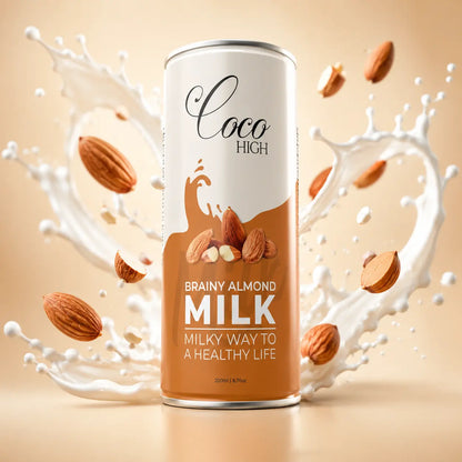 Brainy Almond Flavoured Milk With Real Bits of Badam (200ml)