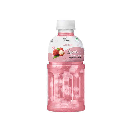 Lychee Juice 25% with NATA De Coco 320 ml (Pack of 6)