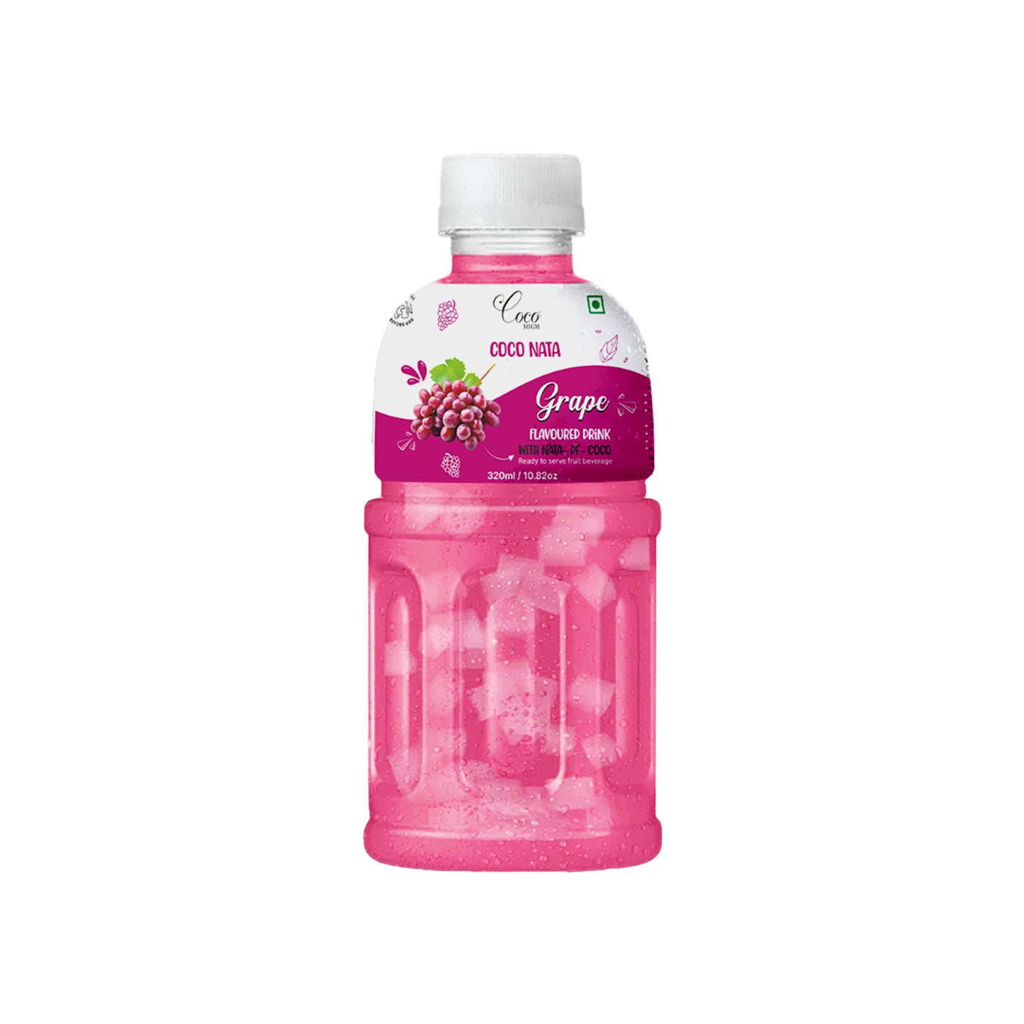 Grape Juice 25% with NATA De Coco 320 ml (Pack of 6)