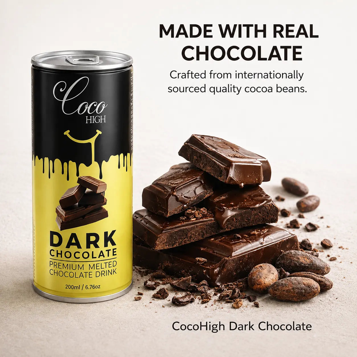 Dark Chocolate Milkshake Luxury Melted Chocolate Drink (200ml)