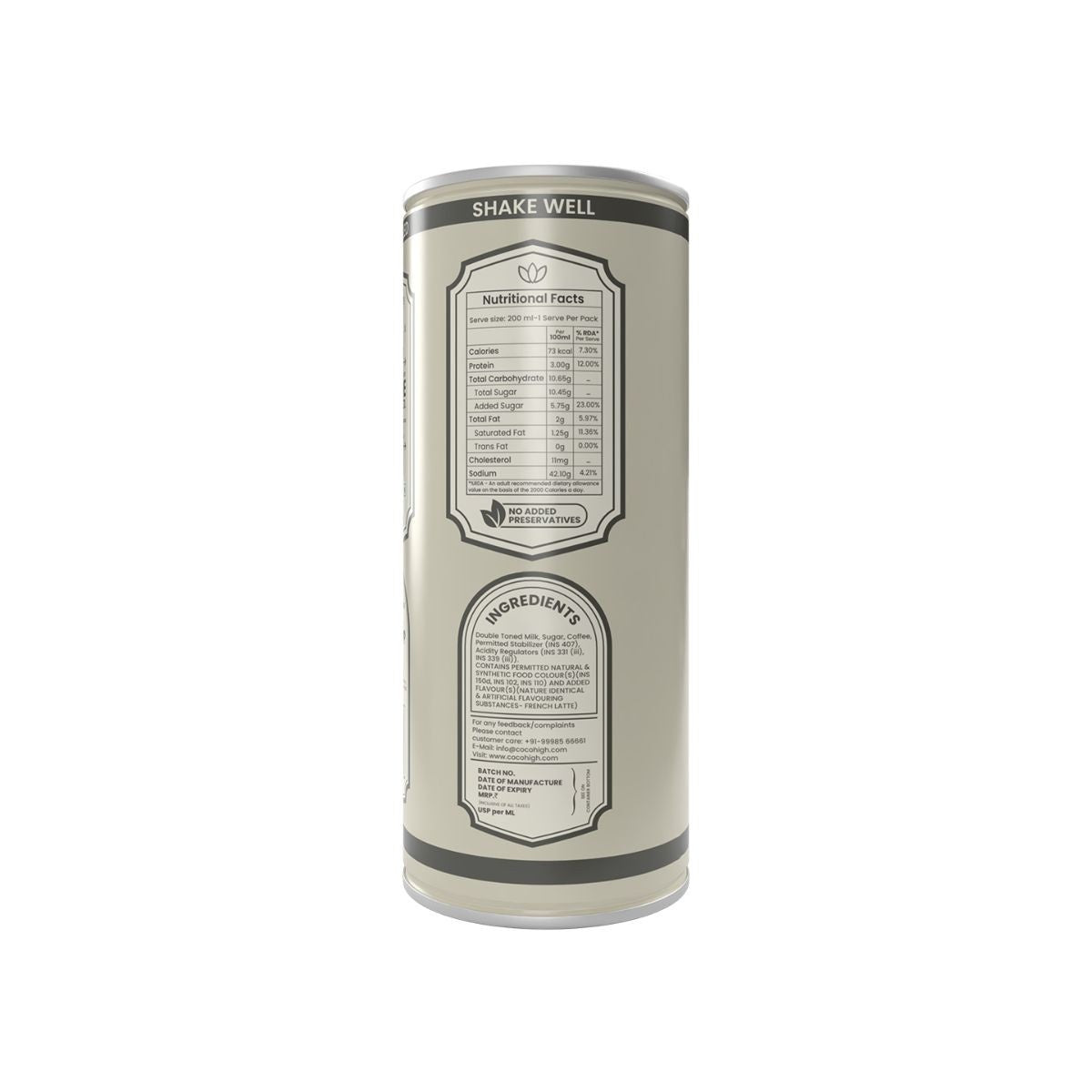 Cold Coffee I Iced Coffee French Ltte I Ready to Drink Coffee 200ml | No Added Preservatives  | Multi-Pack