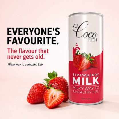 Strawberry Flavored Milk | No Added Preservatives (200ml)