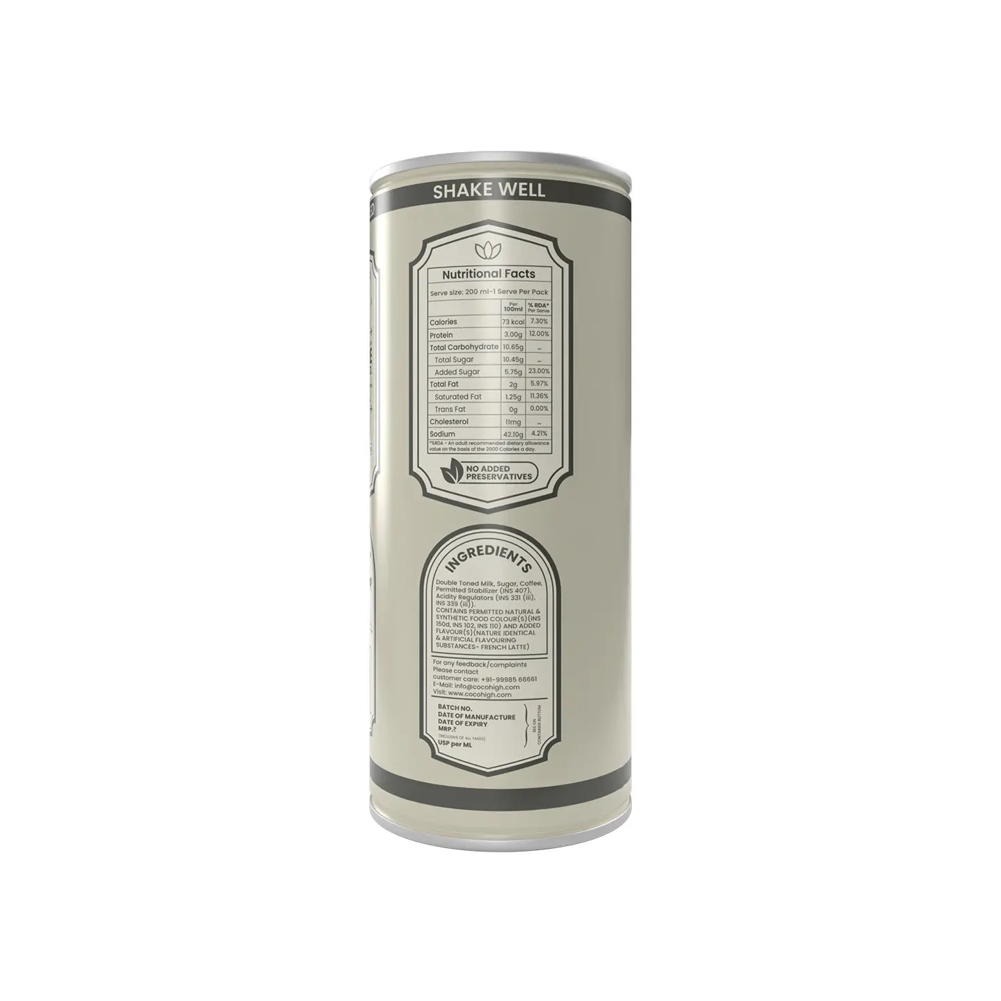 French Latte Ready-to-Drink Cold Coffee 200 ml