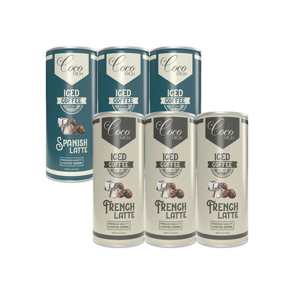 Combo of Cold Coffee I Iced Coffee | Spanish Latte & French Latte |  Ready to Drink Coffee 200ml | No Added Preservatives  200ml