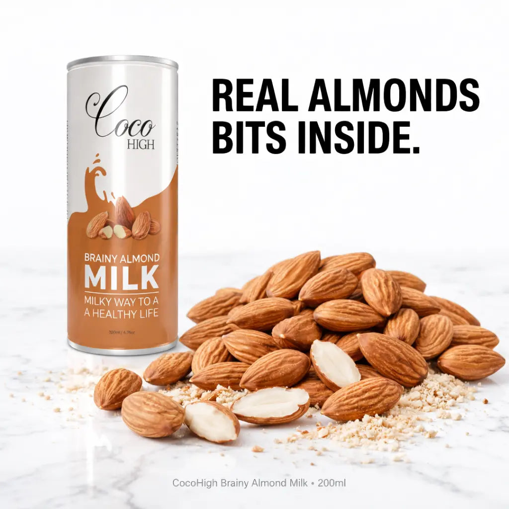 Brainy Almond Flavoured Milk With Real Bits of Badam (200ml)