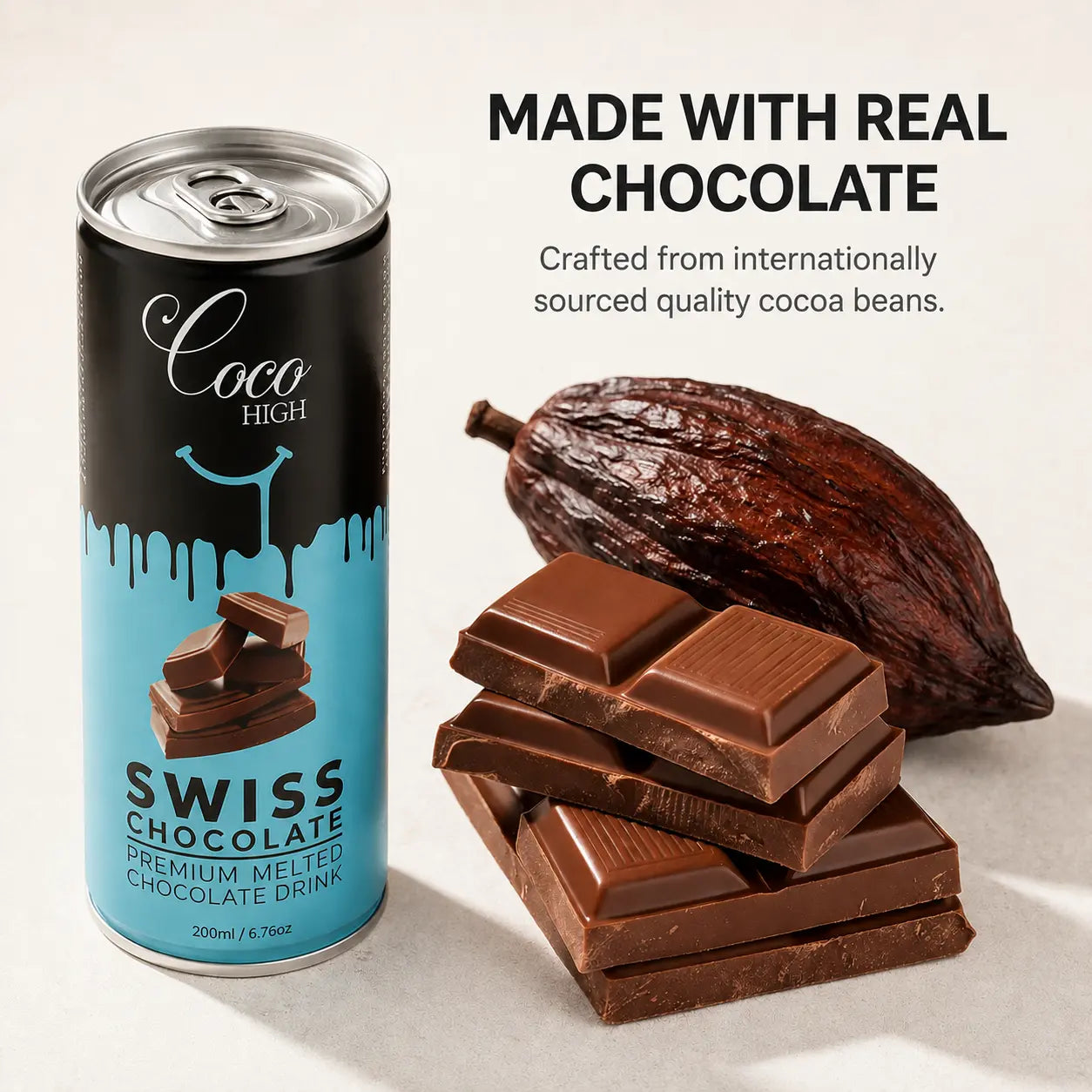 Swiss Chocolate Milkshake Ready-to-Drink 200ml Can