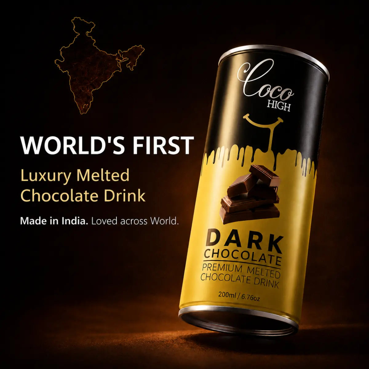 Dark Chocolate Milkshake Luxury Melted Chocolate Drink (200ml)