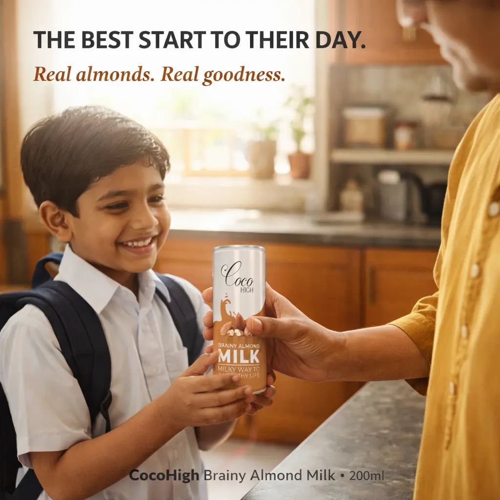 Brainy Almond Flavoured Milk With Real Bits of Badam (200ml)