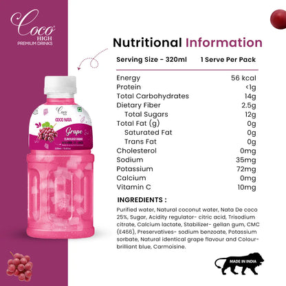 Grape Juice 25% with NATA De Coco (320ml)