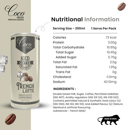 French Latte Ready-to-Drink Cold Coffee 200 ml