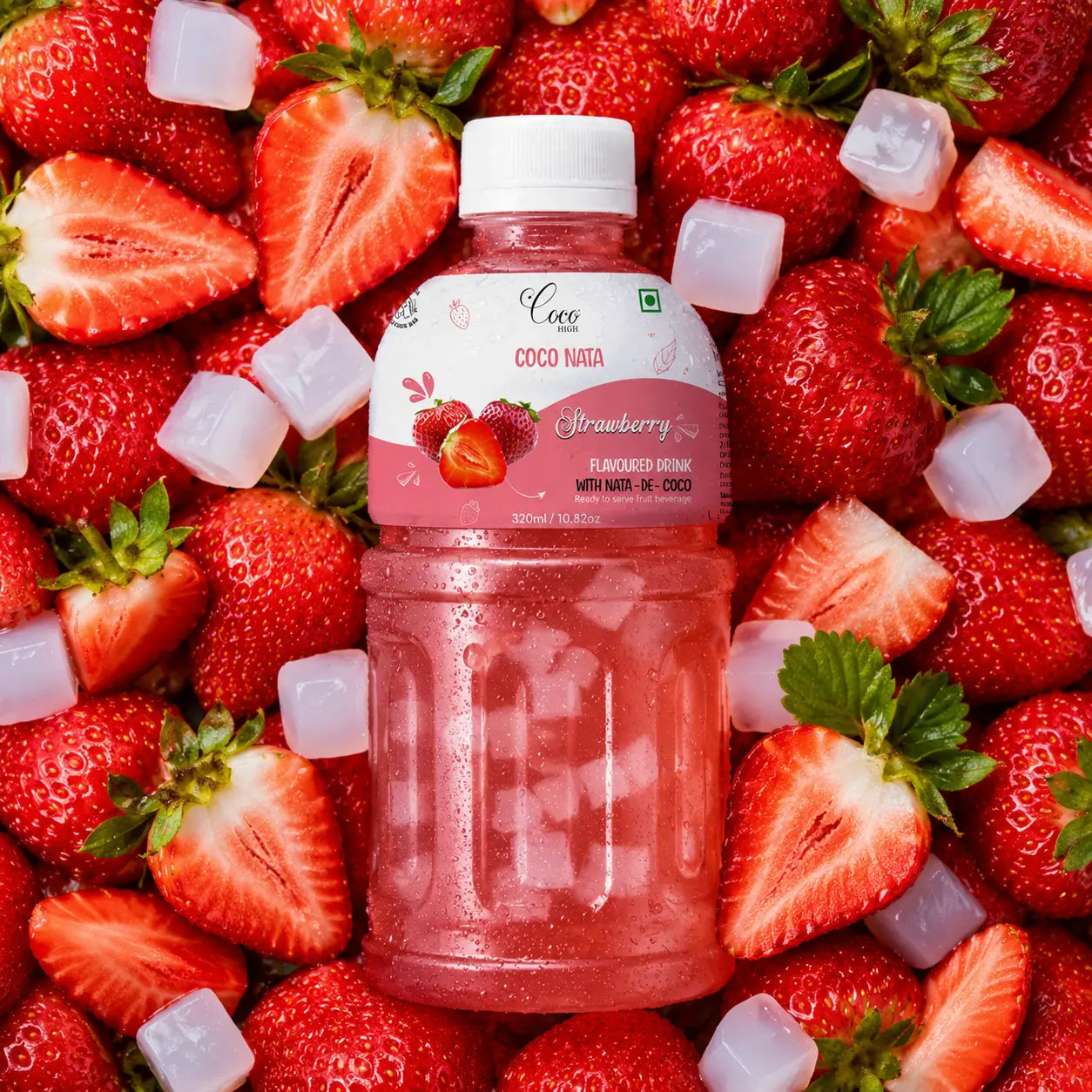 Strawberry Juice 25% with NATA De Coco (320ml)