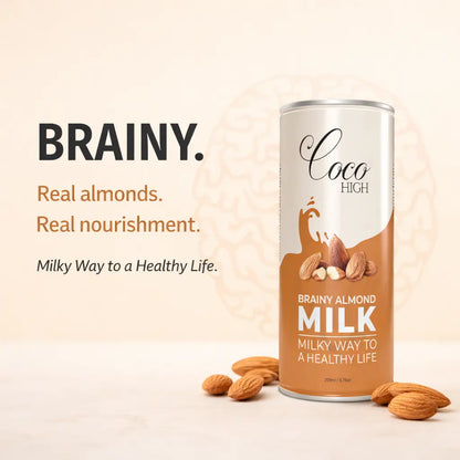 Brainy Almond Flavoured Milk With Real Bits of Badam (200ml)