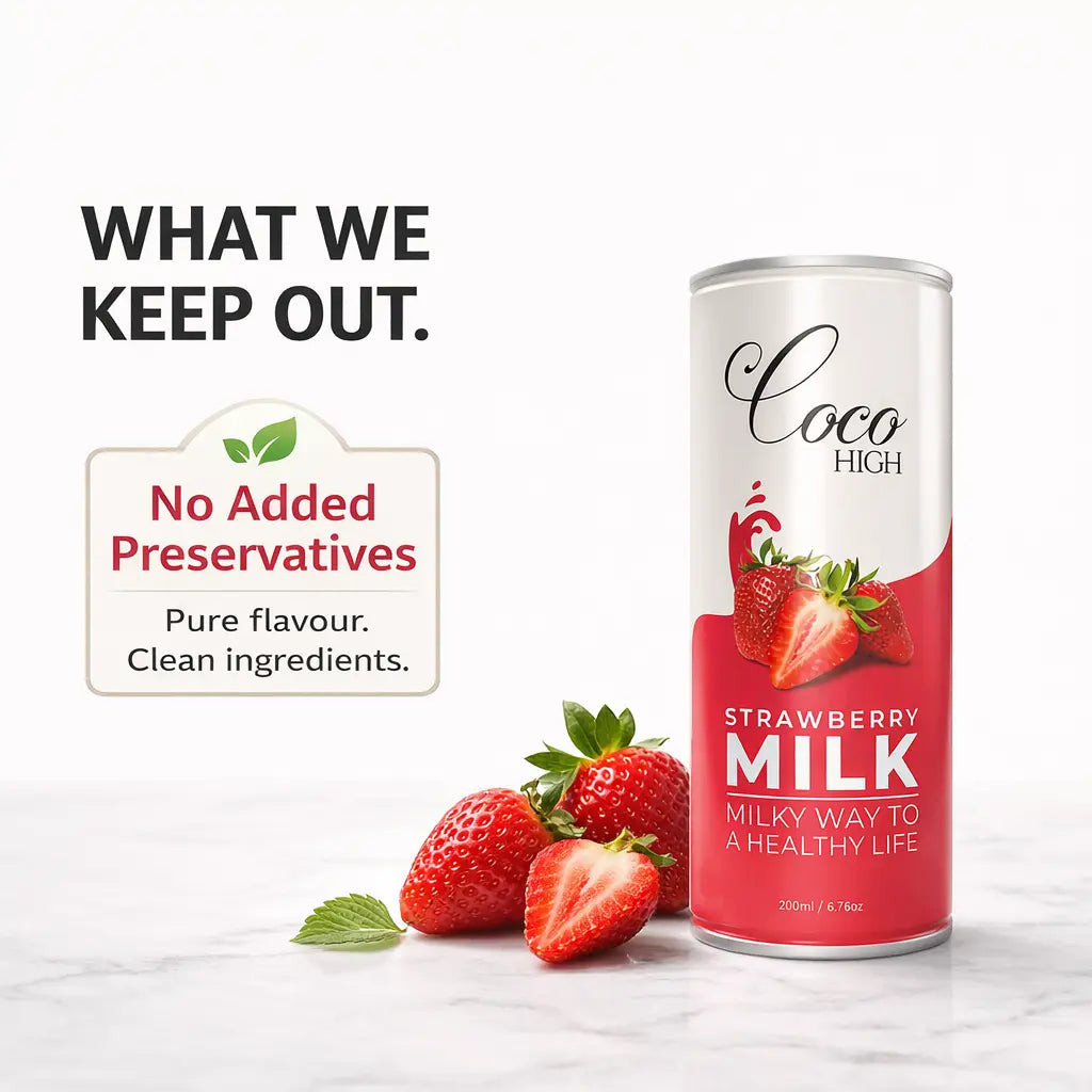Strawberry Flavored Milk | No Added Preservatives (200ml)