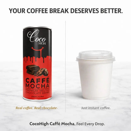 Caffe Mocha Chocolate Milkshake Luxury Melted Chocolate Drink (200ml)