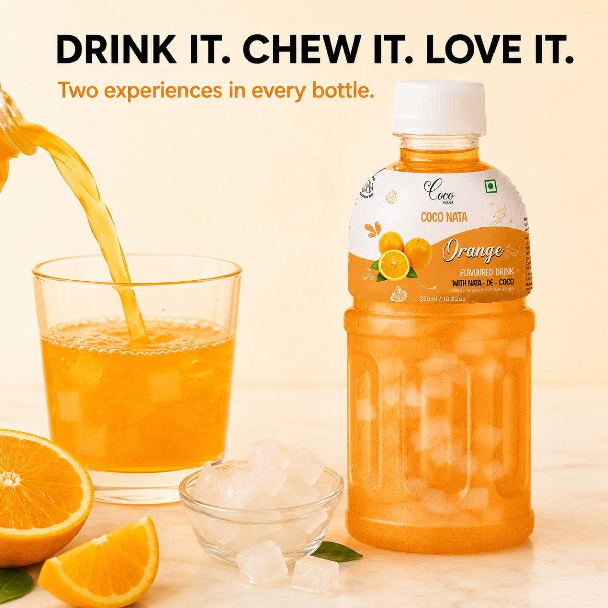 Orange Juice 25% with NATA De Coco 320ml