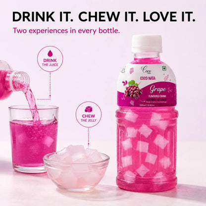 Grape Juice 25% with NATA De Coco (320ml)