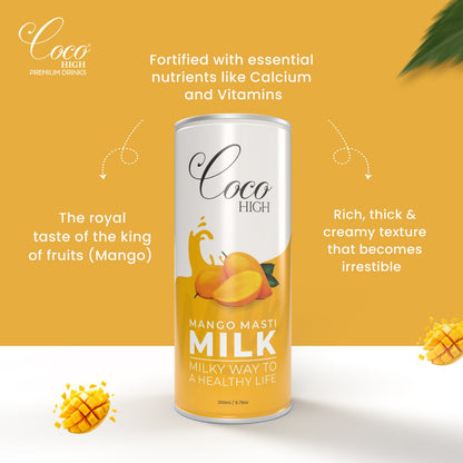 Mango Thick & Creamy Flavoured Milkshake 200ml | Enriched with Calcium & Vitamins | No Added Preservatives