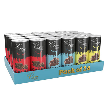 Chocolate Milkshake Drink Combo – Caffe Mocha, Swiss, Dark (200ml Can, Multi-Pack)