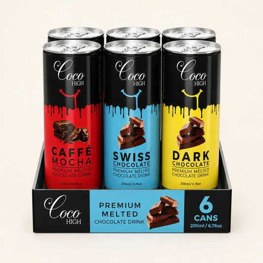 Chocolate Milkshake Drink Combo – Caffe Mocha, Swiss, Dark (200ml Can, Multi-Pack)