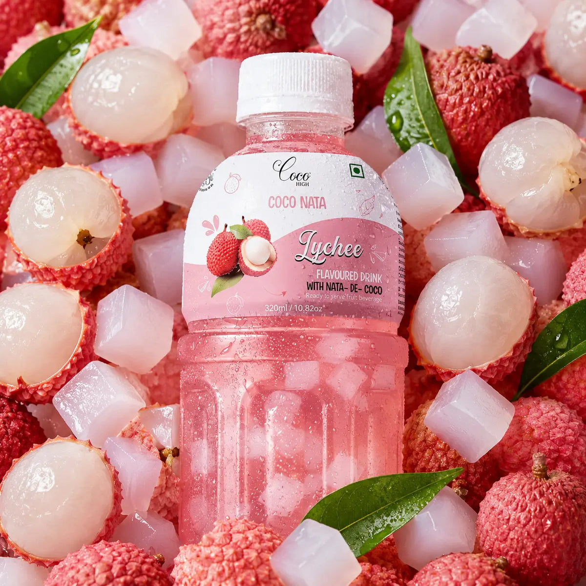 Lychee Juice 25% with NATA De Coco (320ml)
