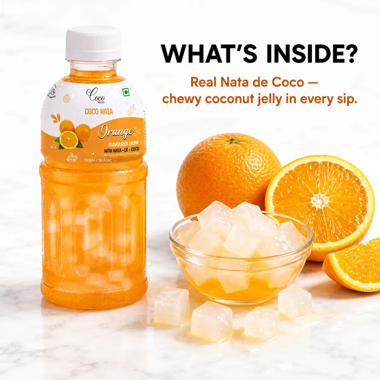 Orange Juice 25% with NATA De Coco (320ml)