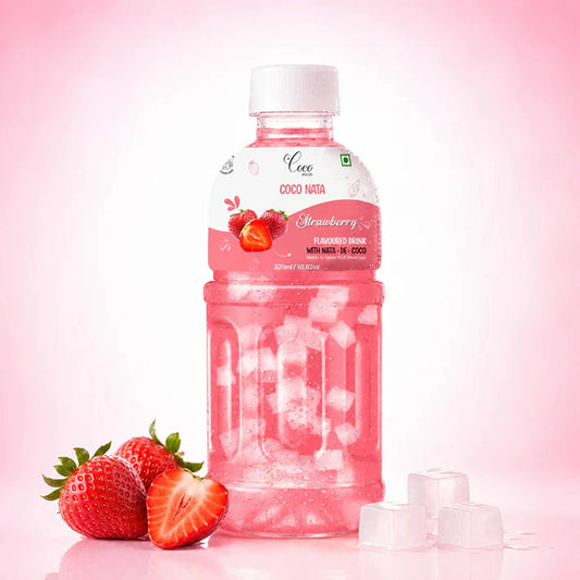 Strawberry Juice 25% with NATA De Coco (320ml)